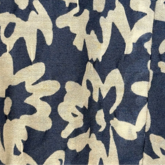 Brooks Brothers Women’s Dress Blue White Floral Size 0 Silk Cotton Blend - Picture 12 of 16